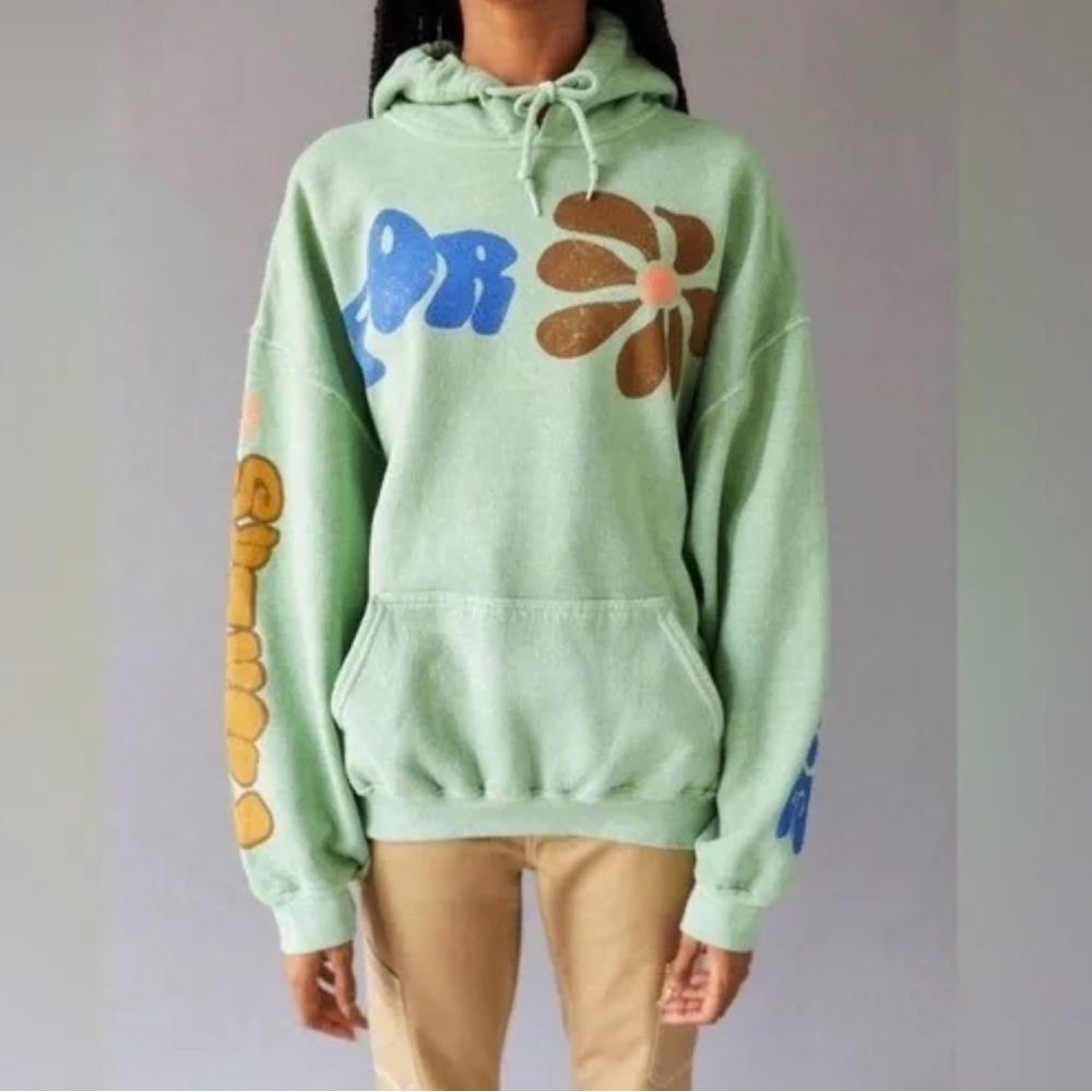 Urban Outfitters Flowers Oversized Hoodie
